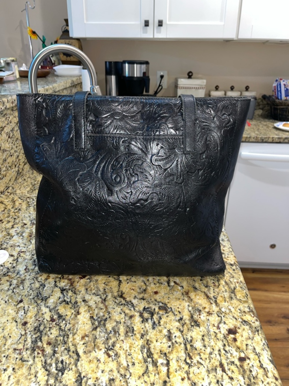 Patricia Nash Large Handbag Light Ink Inside